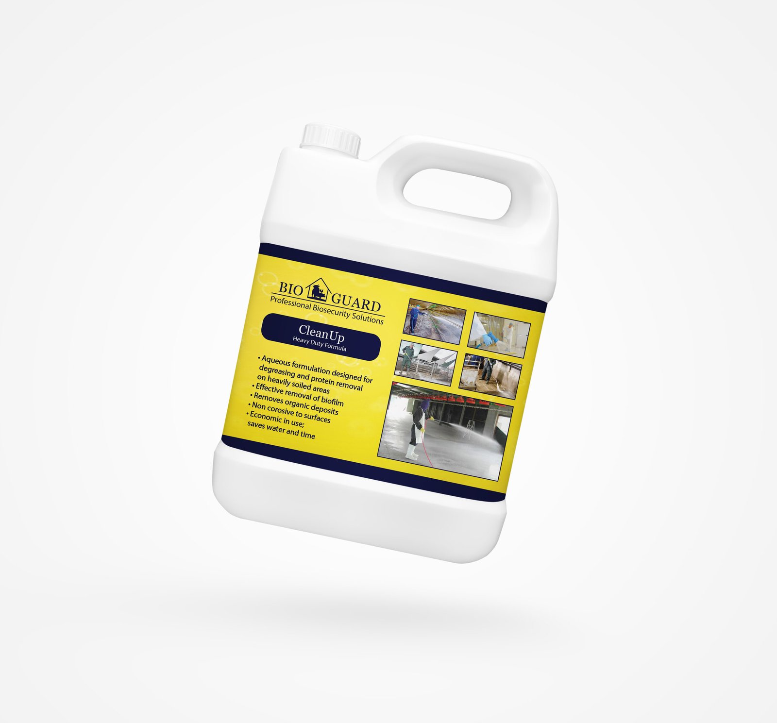 Gallon bottle mockup realistic 3D rendering